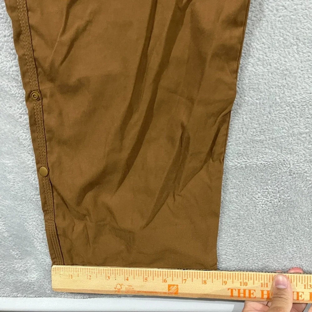 PrAna Stretch Zion Slim Pant II Pants Men 42x30 Sepia Hiking Outdoor Roll Up